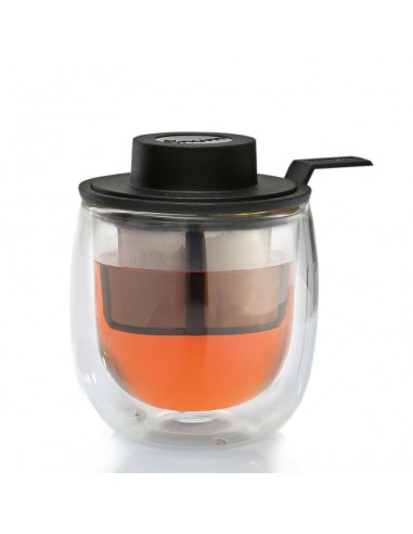 Tazza doppia camera con coperchio con filtro....