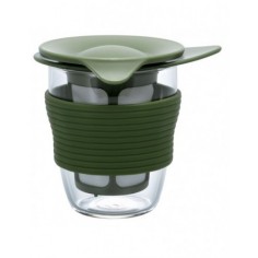 Tazza con filtro verde oliva 200ml