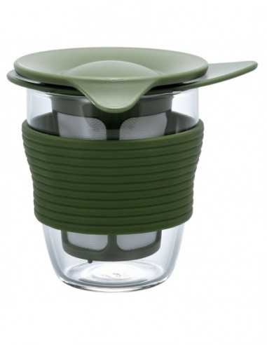 Tazza con filtro verde oliva 200ml