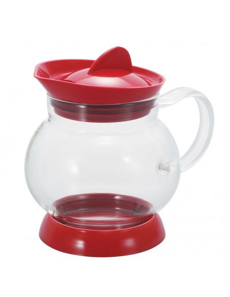 Teiera con filtro rimovibile rossa 350ml
