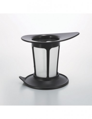 Tazza con manico e filtro nera 200ml