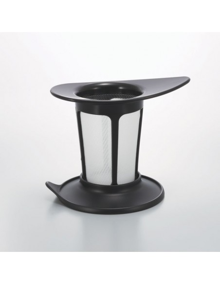 Tazza con manico e filtro nera 200ml