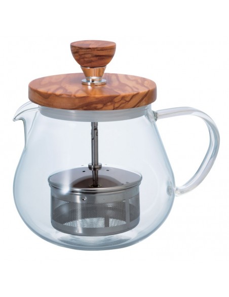 Teiera con tappo in legno