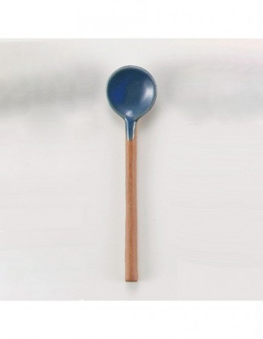 Cucchiaio in ceramica azzurro 11,2cm