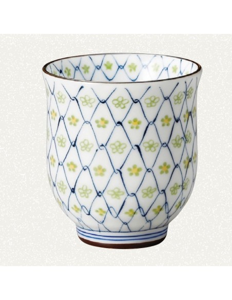 Tazza fiori verdi 130ml