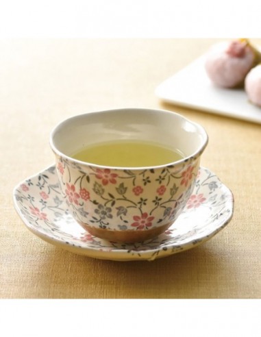 Tazza fiori con piattino 170ml