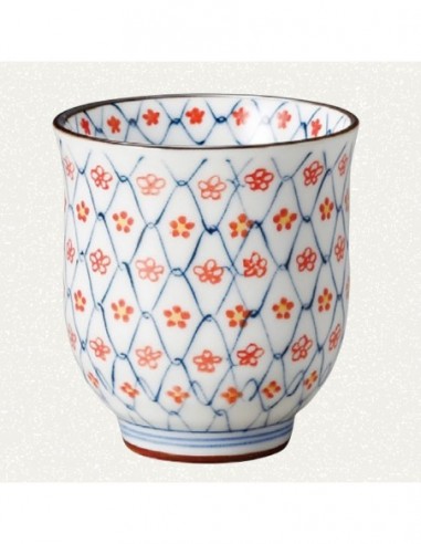 Tazza fiori rossi 130ml