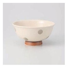 Tazza bianca con pois grigi 350ml