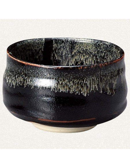 Tazza matcha nera e bianca da cerimonia diam. 12cm e h.8,0cm