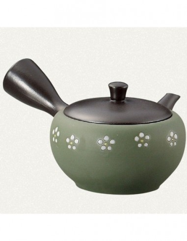 Teiera verde con decori bianchi 280ml