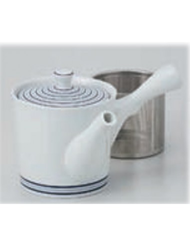 Teiera Linea Hakuji Life style a righe blu 425ml