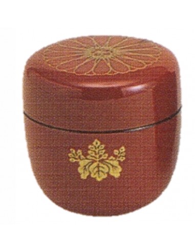 Tea caddy Matcha rosso laccato - cap. 25gr