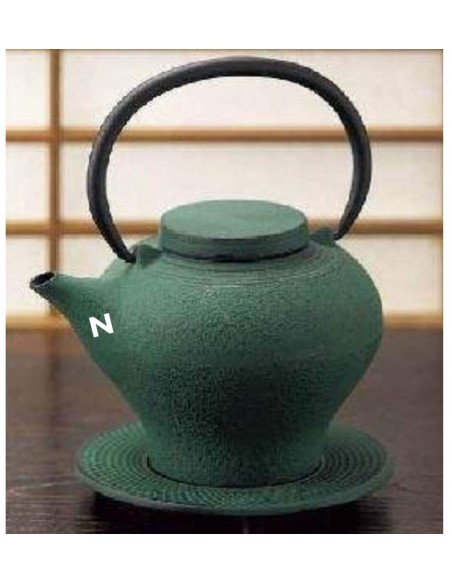 Teiera in ghisa verde 500ml