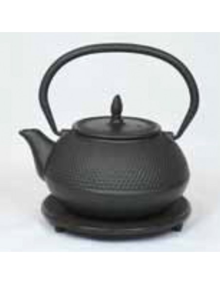 Teiera in ghisa Arare nera 600ml