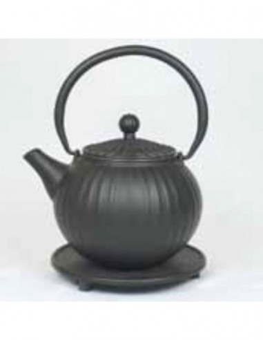Teiera in ghisa chokoreto nera 800ml