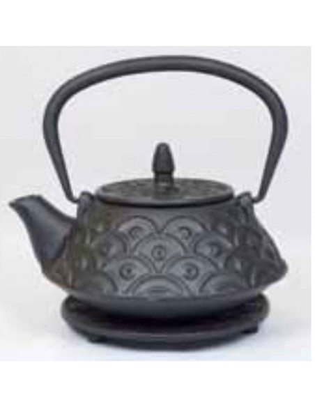 Teiera in ghisa sen su nera 900ml