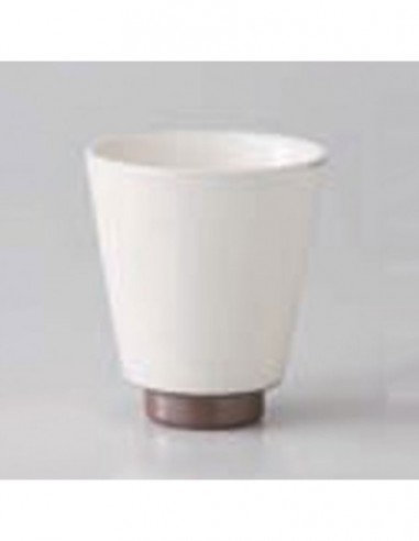 Tazza bianca con fondo marrone 175ml
