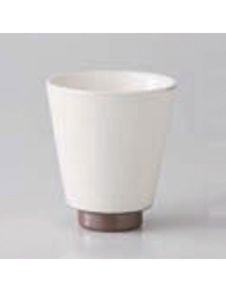 Tazza bianca con fondo marrone 175ml