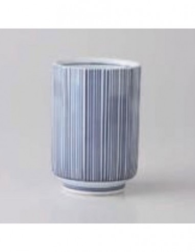 Tazza a righe verticali blu 325ml