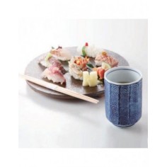 Tazza a righe verticali blu 325ml 2