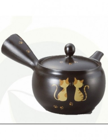 Teiera nera con gatti 260ml