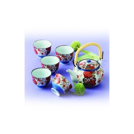 Set 5 tazzine con teiera